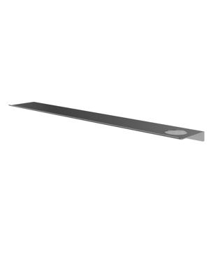 Hotbath &MORE Planchet - 80cm - inclusief bevestigings rails - 1 uitsparing - voor zeepdispenser of beker - Geborsteld gunal PVD SH080HBGP