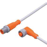 ifm Electronic EVW055 Verbindingskabel Aantal polen (sensoren): 5, 5 Stekker, recht, Bus, haaks 0.6 m 1 stuk(s) - thumbnail