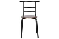 Tafel met vier stoelen DKD Home Decor Bruin Zwart Metaal Hout MDF 121 x 55 x 78 cm - thumbnail