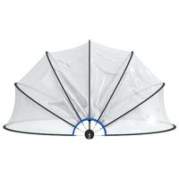 VidaXL Zwembadoverkapping rond 376x188 cm pvc - thumbnail