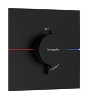 Hansgrohe ShowerSelect Comfort E thermostaat inbouw, mat zwart - thumbnail