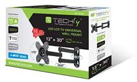 Techly ICA-LCD 923B 30 Zwart flat panel muur steun - thumbnail