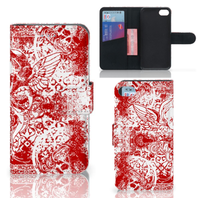 Telefoonhoesje met Naam iPhone 7 | 8 | SE (2020) | SE (2022) Angel Skull Rood Telefoonhoesje met Naam iPhone 7 | 8 | SE (2020) | SE (2022) Angel Skull Rood