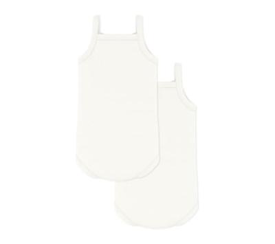 Set van 2 hemdjes PETIT BATEAU wit Set van 2 hemdjes PETIT BATEAU wit