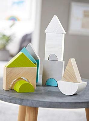 Haba stapelblokken torenstad 22 cm junior hout 15 delig Haba stapelblokken torenstad 22 cm junior hout 15 delig