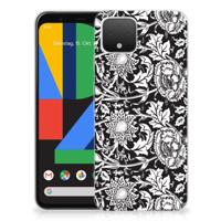 Google Pixel 4 TPU Case Black Flowers - thumbnail