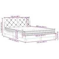 Bed met matras stof zwart 120x200 cm - thumbnail
