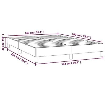 Bedframe kunstleer wit 140x200 cm
