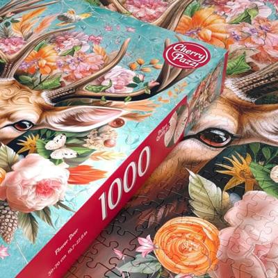 Flower Deer Puzzel 1000 Stukjes Flower Deer Puzzel 1000 Stukjes