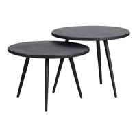 WOOOD Bijzettafel 'Suze' Set van 2 stuks - thumbnail
