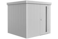 Biohort Neo 2B metalen tuinhuis enkele deur zilver 236x236 cm - thumbnail