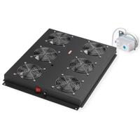 ROLINE 19-inch dakventilatorunit 6 ventilatoren, Thermostaat zwart - thumbnail