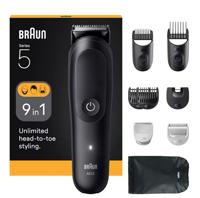 Haar- en baardtrimmer - BRAUN - AIO5540 - 120 min - 14 standen - Zwart - thumbnail