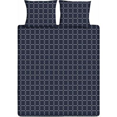 Ten Cate Katoenen Lits-Jumeaux Dekbedovertrek 240x220/220 cm Donkerblauw Ten Cate Katoenen Lits-Jumeaux Dekbedovertrek 240x220/220 cm Donkerblauw