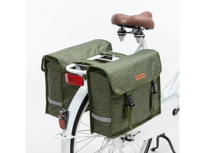 New Looxs dubbele fietstas Fiori Nomi 30 liter groen – 230.182