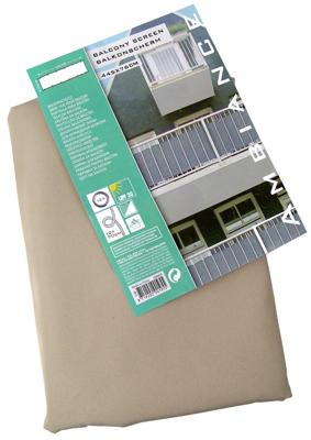 Ambiance balkondoek polyester 76x445cm zand