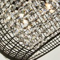 Searchlight Design hanglampCage Ø 35cm - 9094-4BK - thumbnail