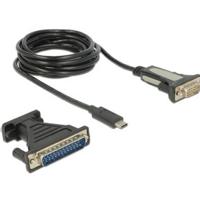 DeLOCK 62904 seriële kabel Zwart 1,8 m USB Type-C RS-232 - thumbnail