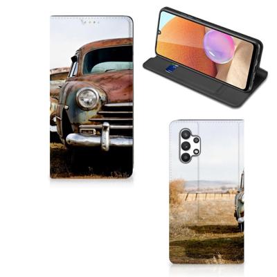 Samsung Galaxy A32 4G | A32 5G Enterprise Editie Stand Case Vintage Auto Samsung Galaxy A32 4G | A32 5G Enterprise Editie Stand Case Vintage Auto