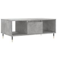 Salontafel 90x50x36,5 cm bewerkt hout betongrijs - thumbnail