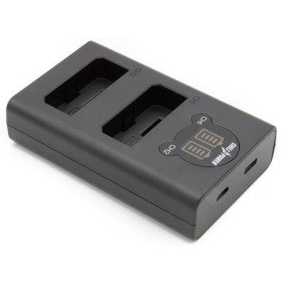ChiliPower Canon LP-E5 dubbellader voor 2 camera accu's (tegelijk)
