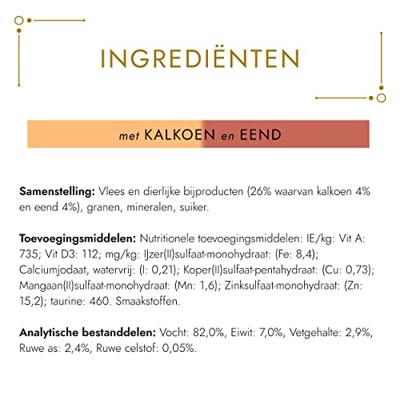 GOURMET GOLD FIJNE HAPJES KALKOEN / EEND 85 GR - thumbnail