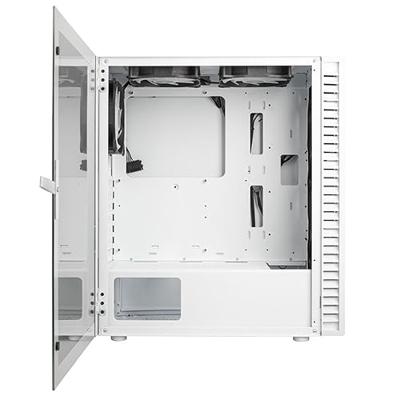 Kolink Observatory HF Glass Midi-tower PC-behuizing Wit 2 voorgeïnstalleerde LED-ventilators, 4 voorgeïnstalleerde LED-ventilators