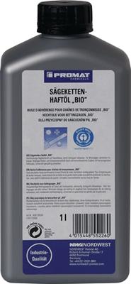 Promat/Tecwerk Zaagketting-hechtolie BIO 52 mm²/s (bij 40graden Celsius) 1 l flesC - 4000355324