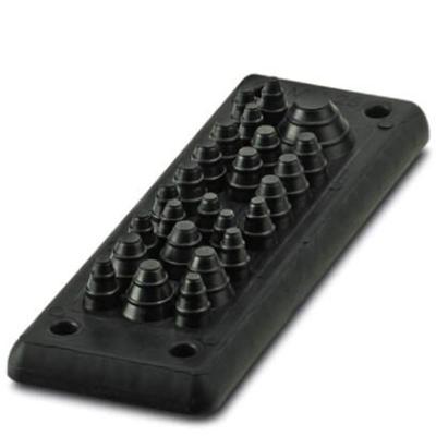 Phoenix Contact 1424582 Kabeldoorvoeringsplaat Kabelinvoerplaat TPE (geurloos rubbermengsel), SEBS, PP Zwart 1 stuk(s)