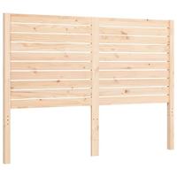 Bedframe met hoofdbord massief hout - thumbnail