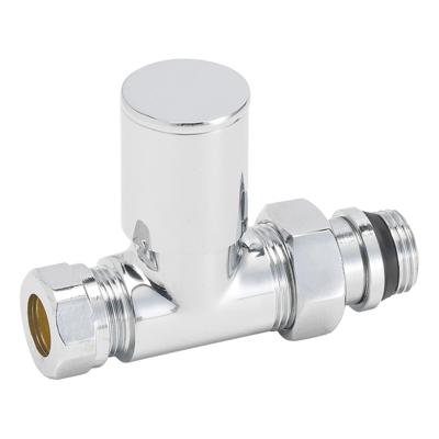 Riko luxe radiatorventiel 1/2"x15 (M22) knel recht