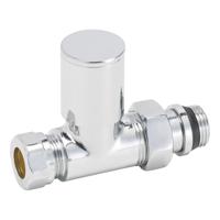 Riko luxe radiatorventiel 1/2"x15 (M22) knel recht - thumbnail