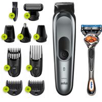 Braun MGK7221 10-in-1 Trimmer, Baardtrimmer Voor Mannen, Bodygroomer En Haartrimmer, Donkergrijs - thumbnail