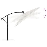 Parasol met stalen paal 246x246x230 cm wit - thumbnail