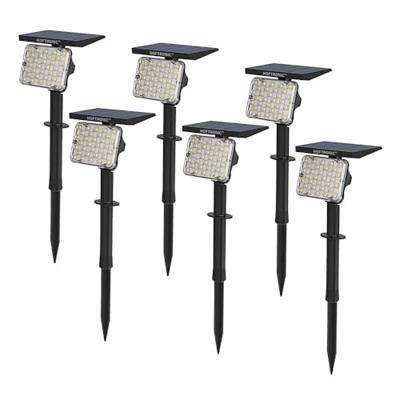 Set van 6 Eagle solar Prikspots - Incl. Schemerschakelaar - PIR - CCT 3000K en 4000K - 4 lichtstanden - 200lm - 6-12 uur brandtijd - Kantelbaar - IP65 waterdicht - Tuinspot Set van 6 Eagle solar Prikspots - Incl. Schemerschakelaar - PIR - CCT 3000K en 4000K - 4 lichtstanden - 200lm - 6-12 uur brandtijd - Kantelbaar - IP65 waterdicht - Tuinspot