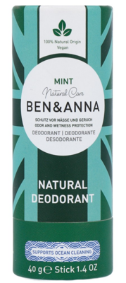 Ben & Anna Deodorant in papiertube - mint - 40 gram