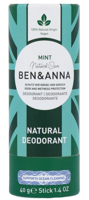 Ben & Anna Deodorant in papiertube - mint - 40 gram - thumbnail