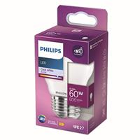 Philips LED 76289600 LED-lamp Energielabel E (A - G) E27 6.5 W = 60 W Koudwit (Ø x h) 4.5 cm x 7.8 cm 1 stuk(s) - thumbnail