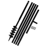 Grondboor 100 mm met 5 m verlengstuk Staal - thumbnail