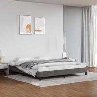 Bedframe kunstleer grijs 160x200 cm - thumbnail