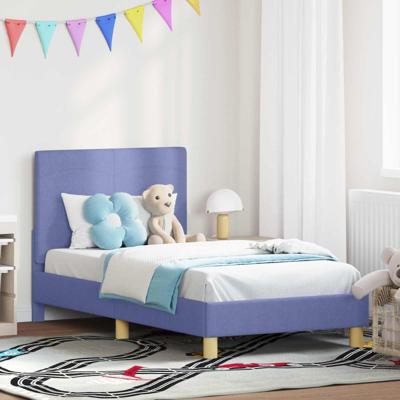 Bedframe voor kinderen met hoofdbord Jeans Blauw 80 x 160 cm