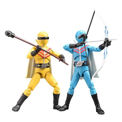 Himitsu Sentai Gorenger Hero Action Figures Aorenger & Kirenger 17 cm