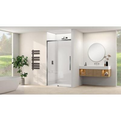 Van Rijn Products ST09 Schuifdeur vast deel - 137.5x200cm - helder glas - soft-close - incl. Gunmetal Geborsteld ST09300140HEGM Van Rijn Products ST09 Schuifdeur vast deel - 137.5x200cm - helder glas - soft-close - incl. Gunmetal Geborsteld ST09300140HEGM