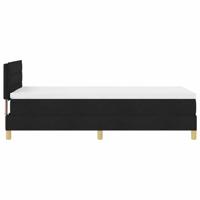 Boxspringbed met matras met matras Zwart 90 x 200 cm Stof - thumbnail