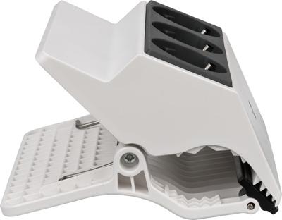 Brennenstuhl Klembare stekkerdoos 3-voudig 3m | H05VV-F 3G1,5 wit/antraciet - 1150070 - thumbnail