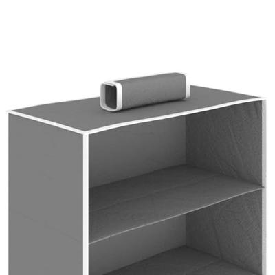 VidaXL Kledingorganisers hangend 2 st met 10 schappen stof