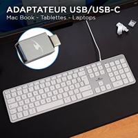 BLUESTORK-toetsenbord voor Mac bedraad - Franse lay-out - thumbnail