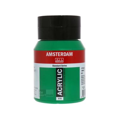 Royal Talens Amsterdam Acrylverf 500 ml - Permanentgroen Donker 619