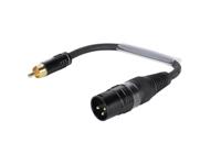 SOMMER CABLE Adapter Cable XLR(M)/RCA(M) 0.15m bk - thumbnail