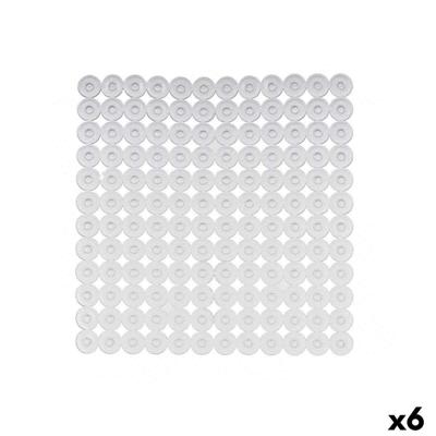 Antislipmat voor in de douche Berilo Transparant PVC 54 x 54 x 1 cm (6 Stuks)